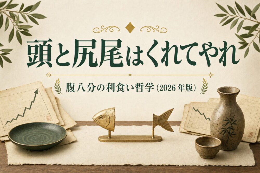 頭と尻尾はくれてやれ — 腹八分の利食い哲学