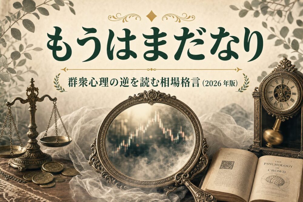 もうはまだなり — 群衆心理の逆を読む