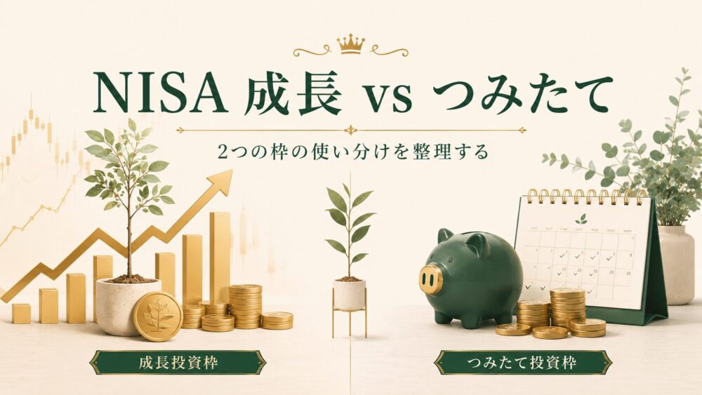 NISA 成長投資枠とつみたて投資枠の違い／使い分け方を整理する