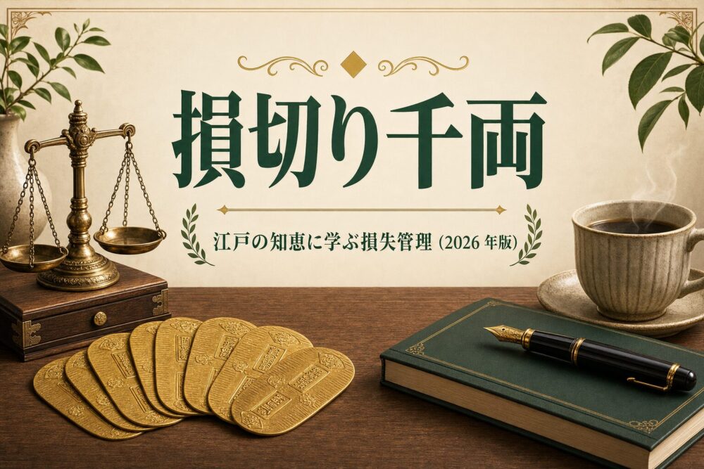 損切り千両 — 江戸の知恵に学ぶ損失管理